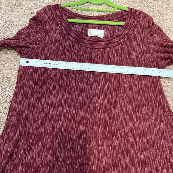 Anthropologie Saturday Sunday medium narva swing dress burgundy wine pockets - Picture 13 of 13